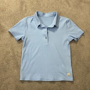 Blue Vuori fitted polo size XS